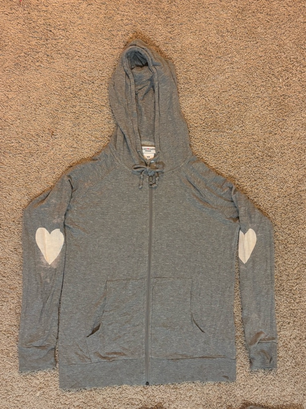 Jillian Harris For Privilege Heart Sweat Set, top size medium, pants size small.